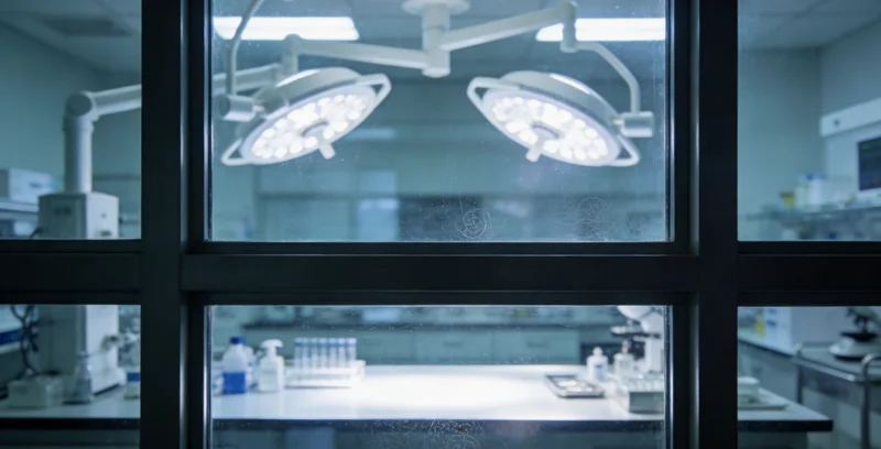 高科技实验室中，DNA测序仪正