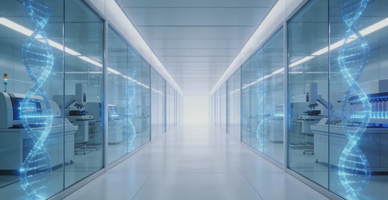 一份清晰的基因检测报告特写，旁