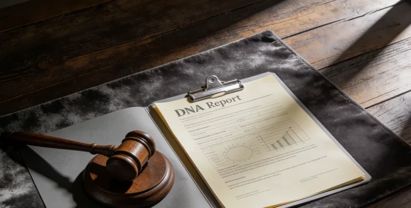 遗传咨询师正在为咨询者解读检测