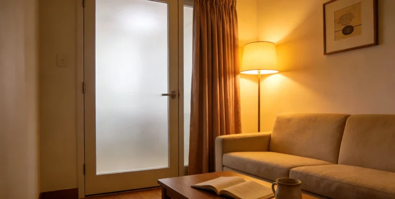 医生与一个家庭在诊室内进行健康