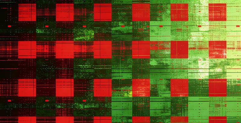 展示高通量测序产生的彩色数据流
