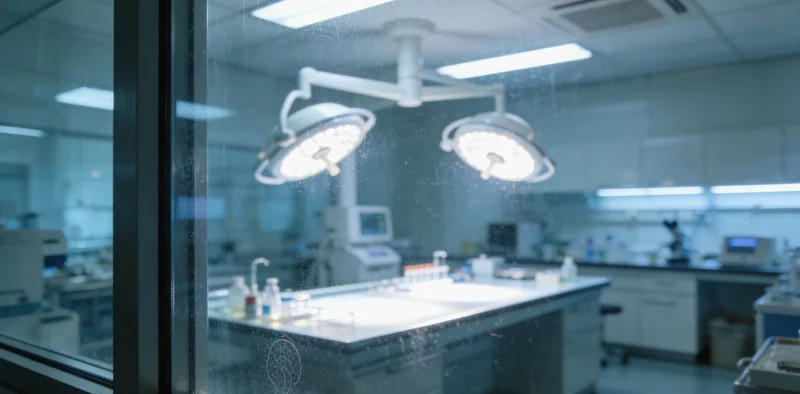 专业基因检测实验室内部工作场景