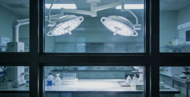 信息图对比公立医院、体检中心和专业实验室在肺癌基因检测上的不同特点