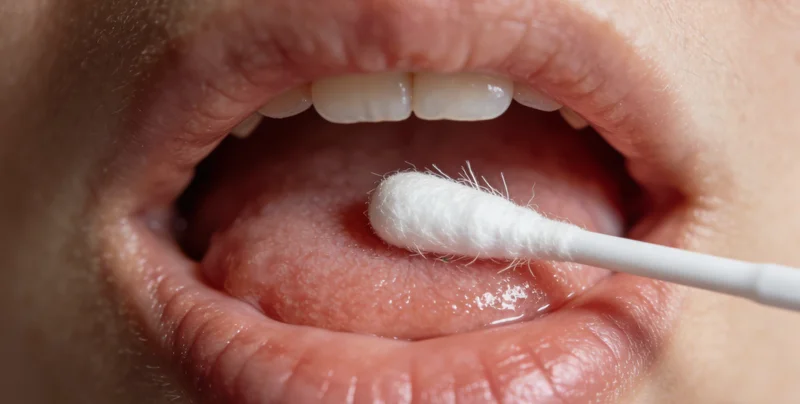 医护人员正在进行规范的无菌采样