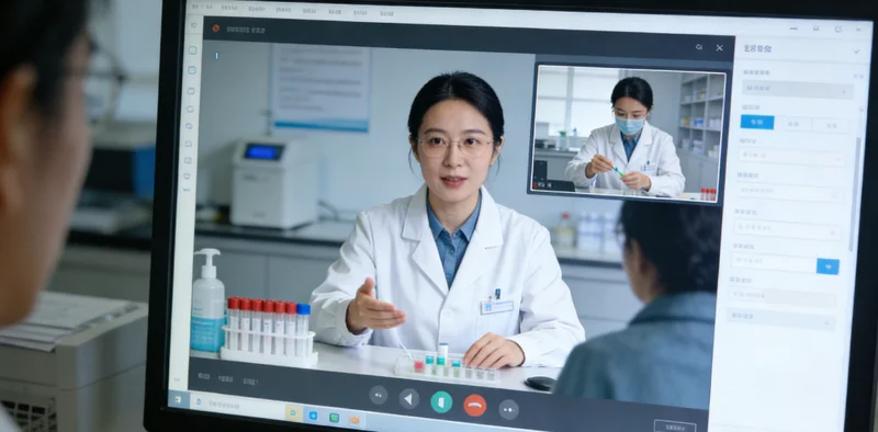 通辽某医院检验科抽血窗口场景