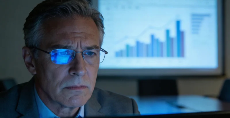 医生在诊室向患者展示并解读基因