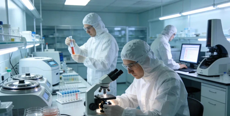 专业医生正在向患者家属解读基因检测报告内容