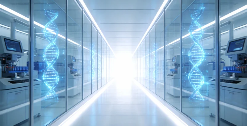 遗传咨询师或医生正在办公室内向