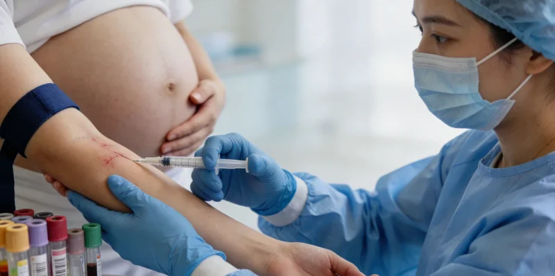 专业人士正在为客户解读基因检测报告