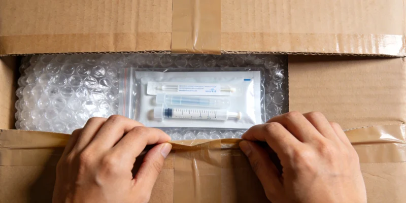 一位家长在南阳某医院咨询台前焦