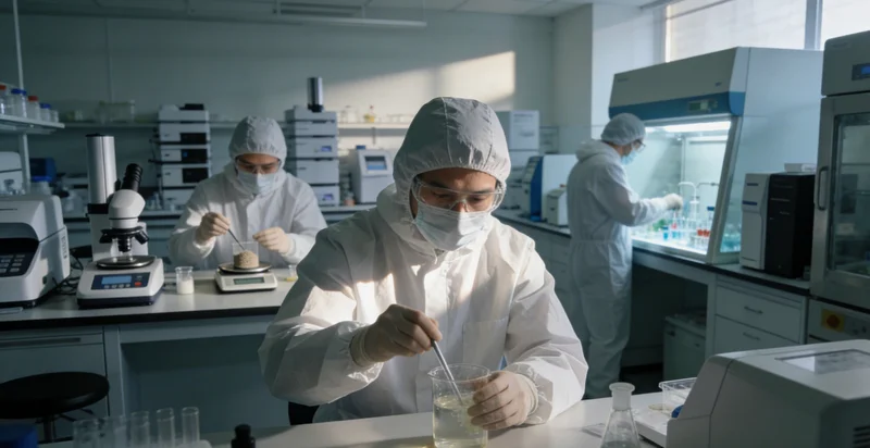 基因检测实验室工作场景