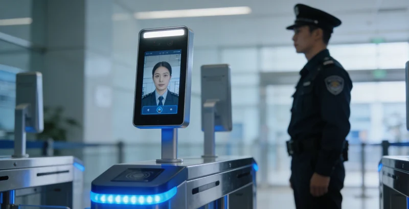 康复出院的患者与医护人员在病房