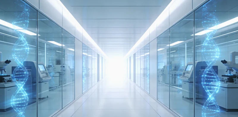 医生查看基因检测报告并进行解读