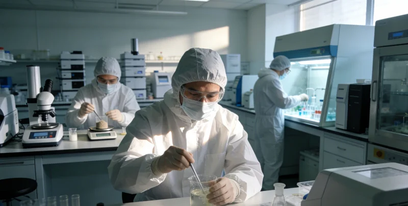 专业人士正在向市民耐心解读基因检测报告