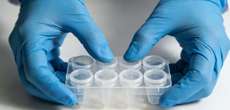 在明亮的咨询室内,专业咨询师正在向一位东莞市民详细解读基因检测报告,画面体现专业与信任