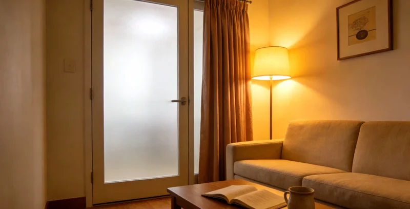 在家中，家长正在用体温计为生病