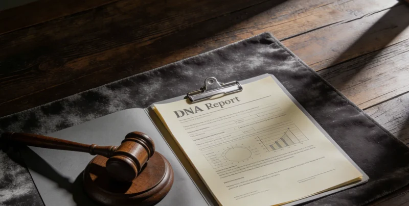 遗传咨询师正在为咨询者详细解读