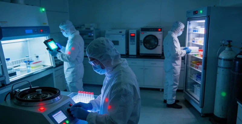 现代基因检测实验室内部环境