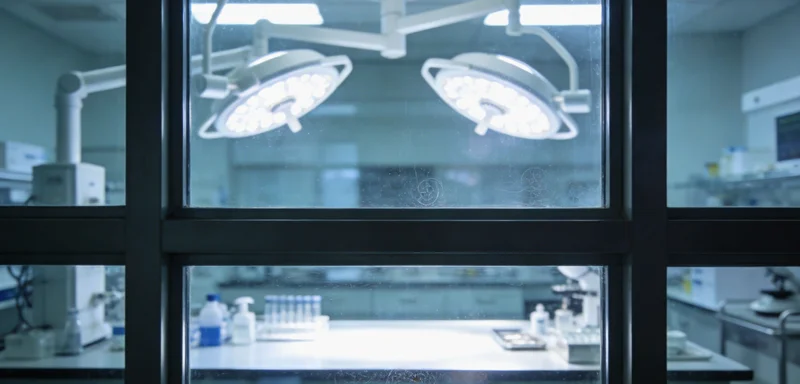 专业基因检测实验室内部工作场景