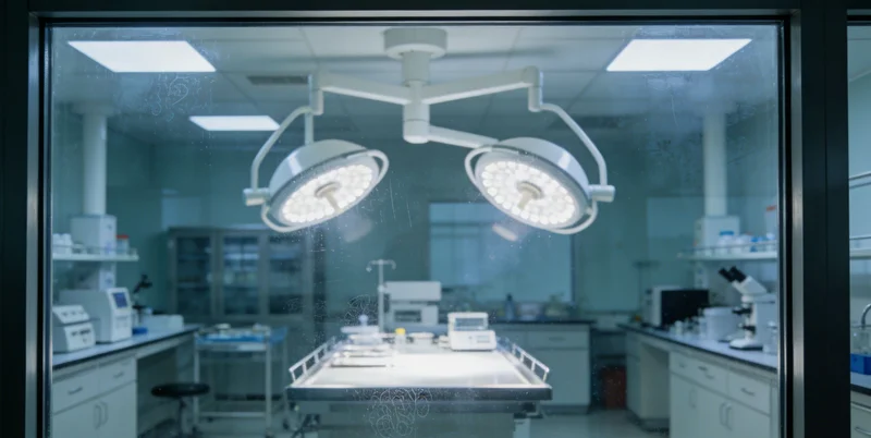 高标准现代化PCR实验室内,技