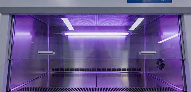 医生在诊室内,正向一个家庭展示