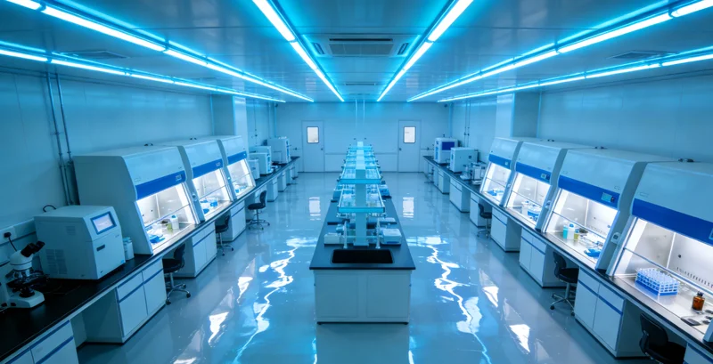 传统微生物实验室检测场景