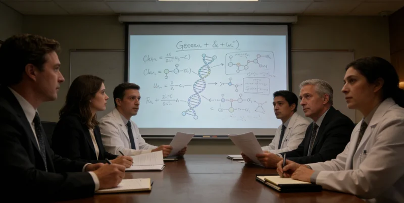 概念图：精准的基因检测结果指向