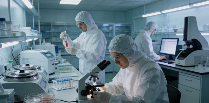 医生在办公室内，正结合电脑上的