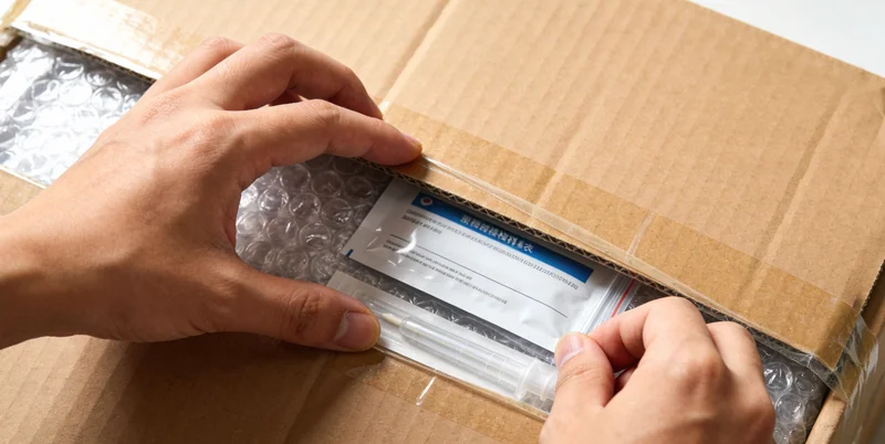 一位女性在家中私密环境下使用自