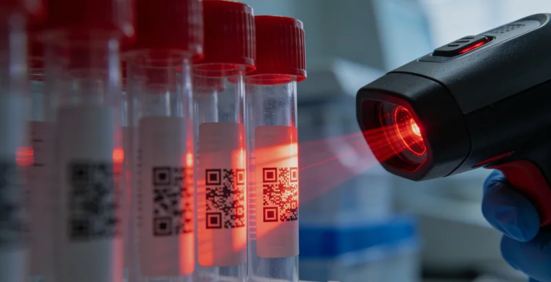 一位母亲在医院焦急地抱着发烧的