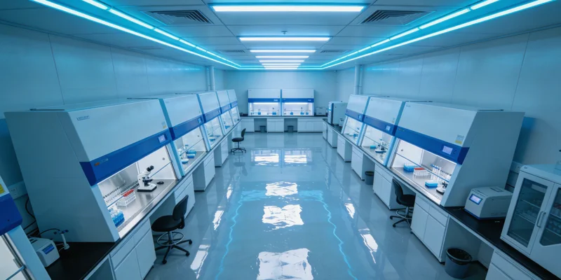 技术人员在进行基因检测操作