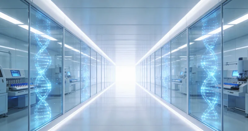 医生在诊室内为患者详细解读基因