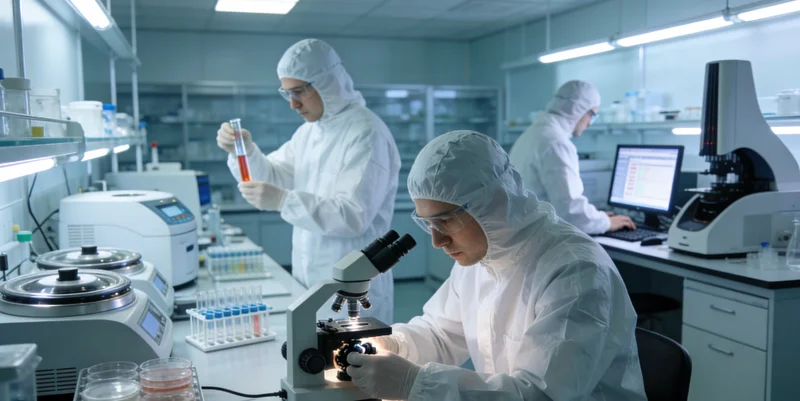 现代化实验室内的高通量基因测序