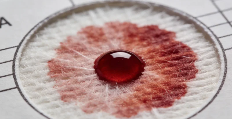 康复患者与医生交流，展示检测报