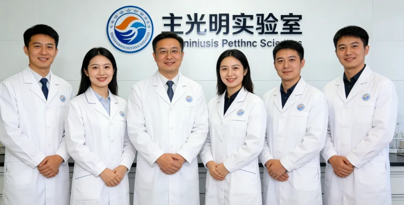 医生手指报告与患者家属沟通，传