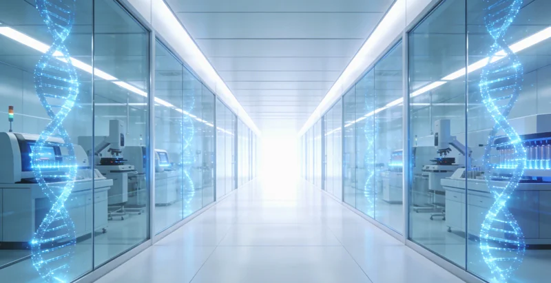 医生正在根据检测报告为咨询者讲