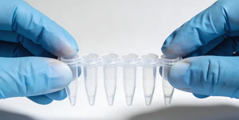 专业人士在金华地标背景下讲解基因检测报告,或一家人在公园健康出行