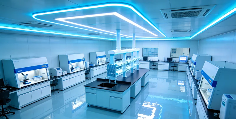 技术人员在实验室内进行mNGS