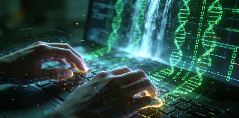 一位医生正在实验室中操作精密的