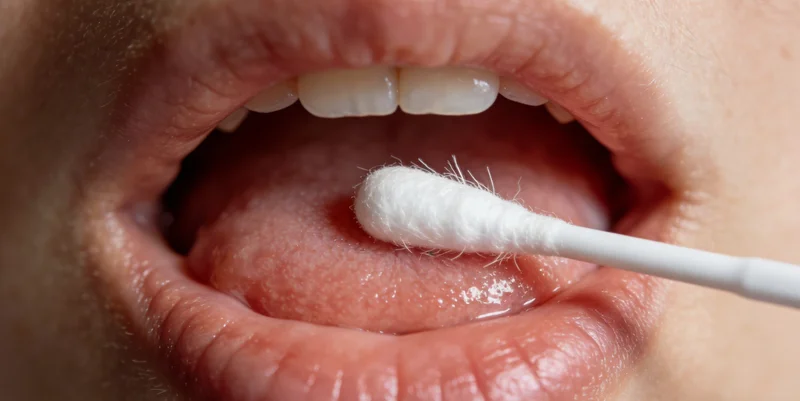 身穿制服的专业护士正在居民家中