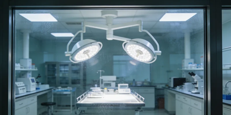 实验室技术人员正在操作精密的基