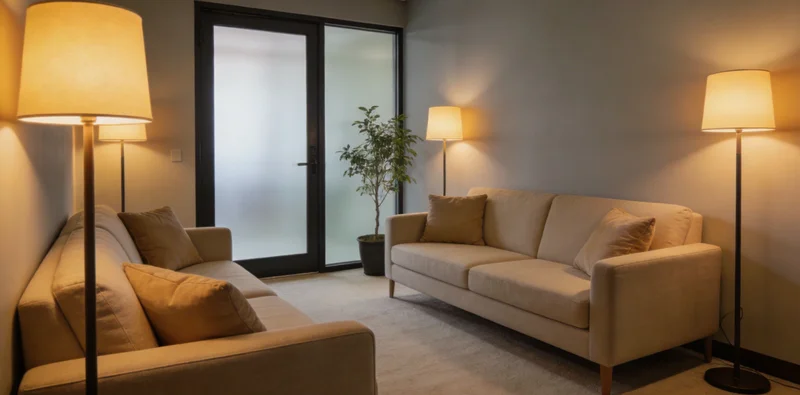 温馨的家庭场景,旁边有一个健康