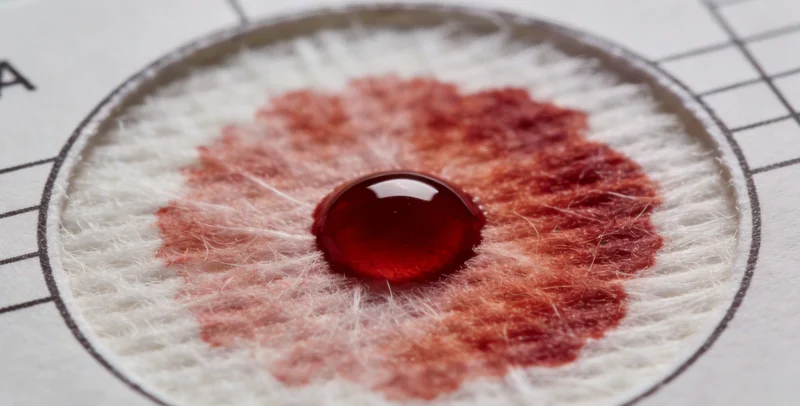 象征基因检测的DNA双螺旋结构示意图