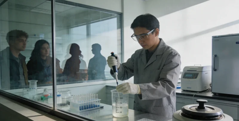 医护人员正在进行无创基因检测样