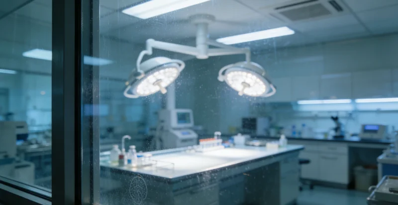 技术人员在实验室内进行PCR基