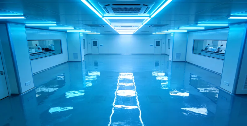 高科技实验室中，技术人员操作先