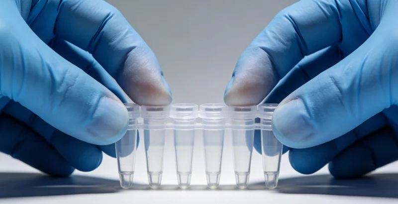 在许昌医院,患者和医生一起查看基因检测报告并进行讨论