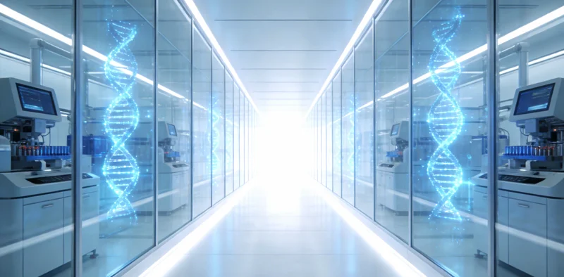 专业护士正在为受检者采集静脉血样本,用于基因检测,环境干净整洁。