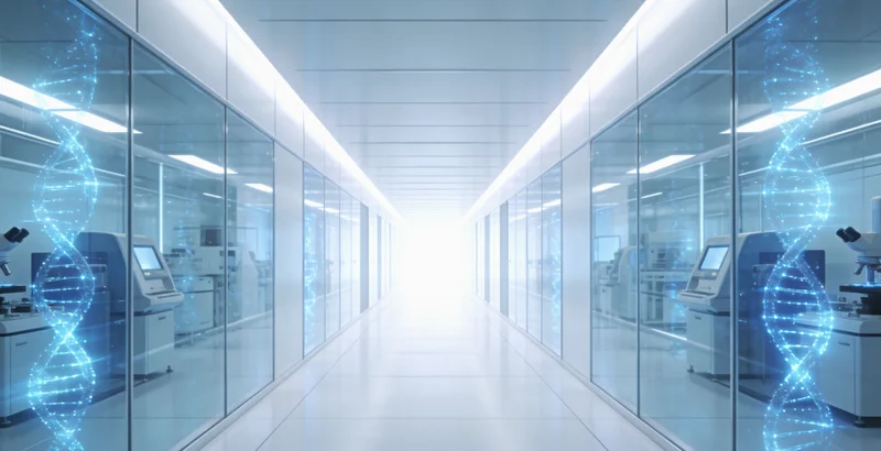 实验室中，技术人员正在操作高通