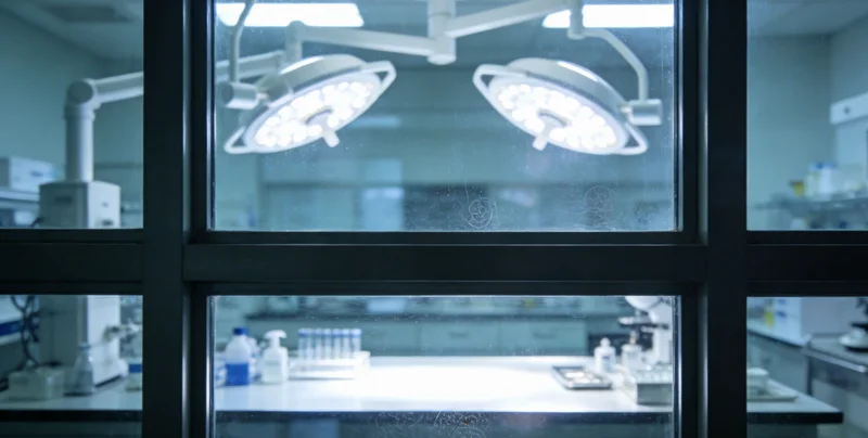 医生在办公室内,对着电脑屏幕上